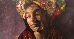 "Huzur III" - 2019 -  120x100 cm - Tuval üzerine Karışık Teknik