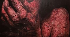 "İsimsiz" , “Gizemli Acılar II” Serisinden	2017 - 100x120 cm - Tuval üzerine Karışık Teknik